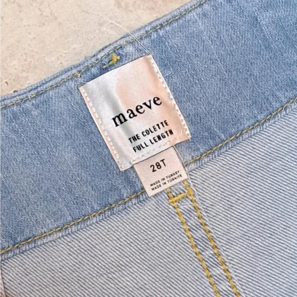 Maeve (Anthropologie) "The Colette Full-Length Sparkle Jeans" - Picture 6 of 12